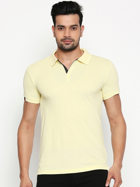 

Integriti Men Yellow Solid Polo Collar T-shirt