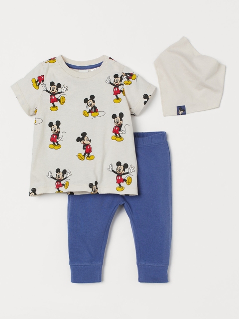 

H&M Boys White & Blue 3-Piece Jersey Set