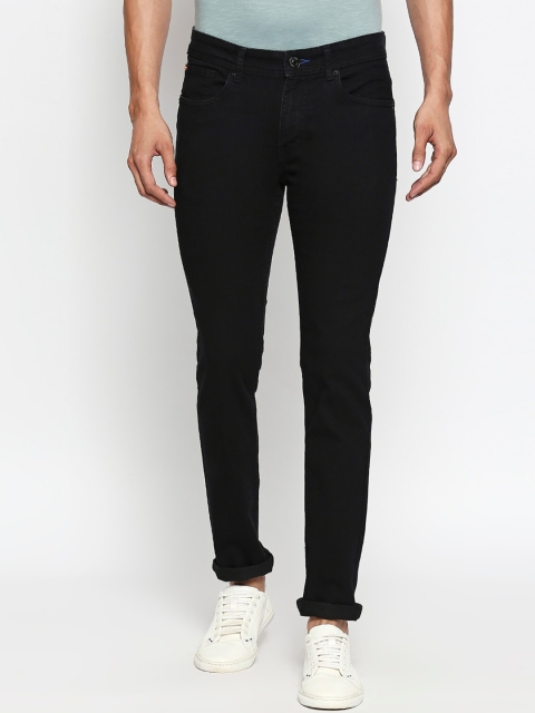 

People Men Black Slim Fit Mid-Rise Clean Look Jeans