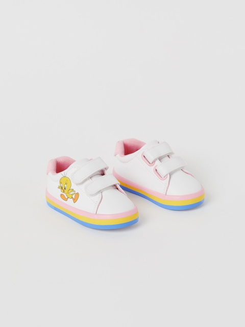 

H&M Kids White Printed Trainers
