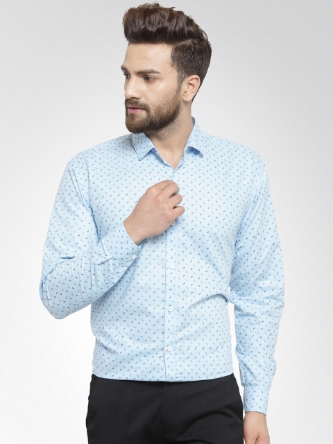 

JAINISH Men Blue Regular Fit Printed Formal Shirt