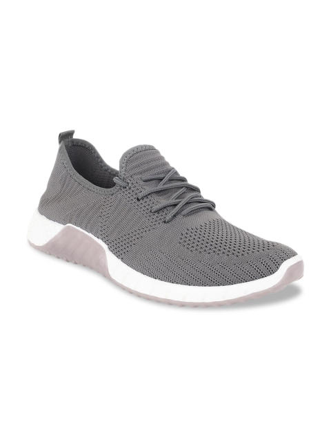 

North Star Men Grey Woven Design Sneakers
