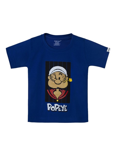 

Ardan Lucy Boys Blue Popeye Print Round Neck T-shirt