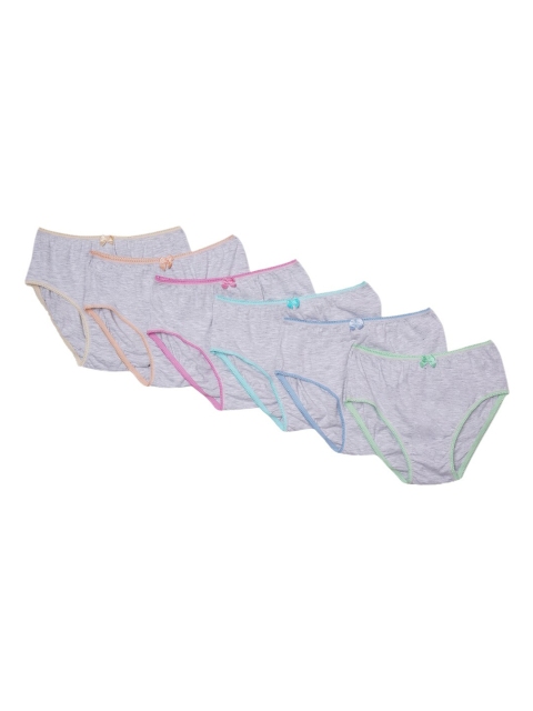 

YK Girls Pack of 6 Assorted Basic Briefs YKNRIYAC90