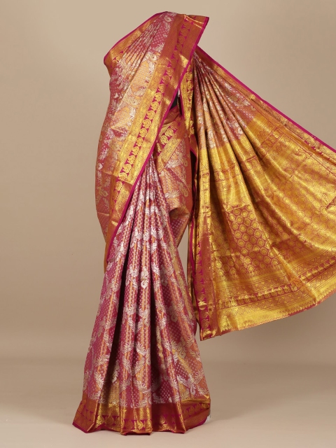 

Pothys Pink Woven Design Art Silk Saree