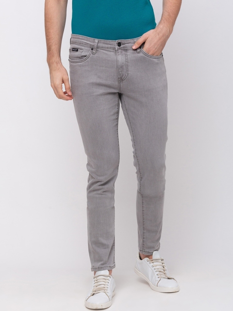 

Kenneth Cole Men Grey Slim Fit Mid-Rise Clean Look Stretchable Jeans