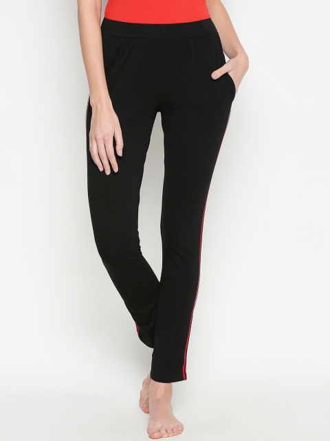 

XIN Women Black Solid Lounge Pants