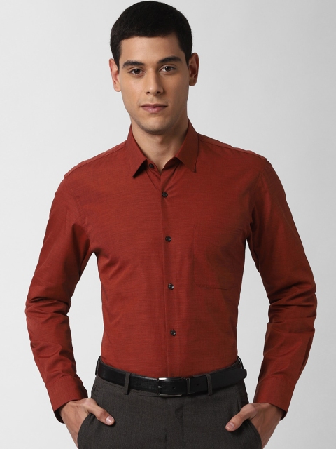 

Peter England Men Maroon Slim Fit Solid Formal Shirt