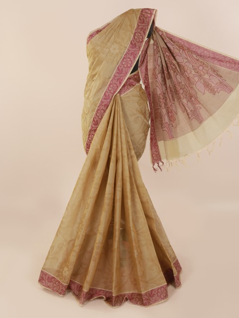 

Pothys Beige Woven Design Pure Cotton Saree
