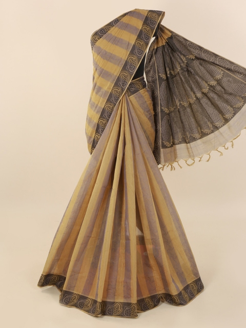 

Pothys Tan Checked Pure Cotton Saree
