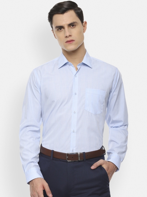 

Van Heusen Men Blue Regular Fit Striped Formal Shirt