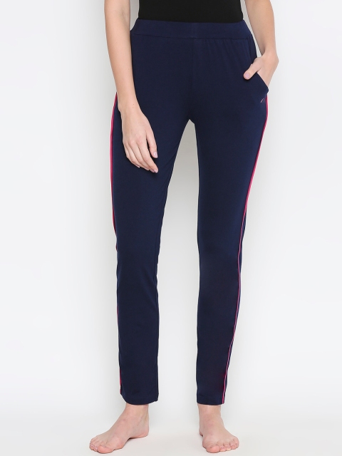 

XIN Women Navy Blue Solid Lounge Pants