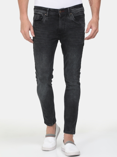 

VUDU Men Black Tapered Fit Mid-Rise Clean Look Jeans