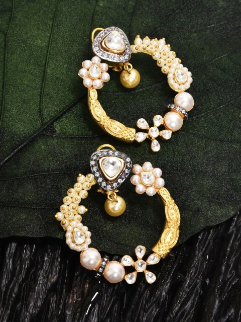 

MIDASKART Gold-Toned Circular Studs