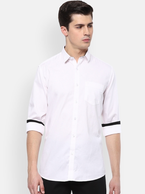 

Van Heusen Sport Men White Slim Fit Printed Casual Cotton Shirt