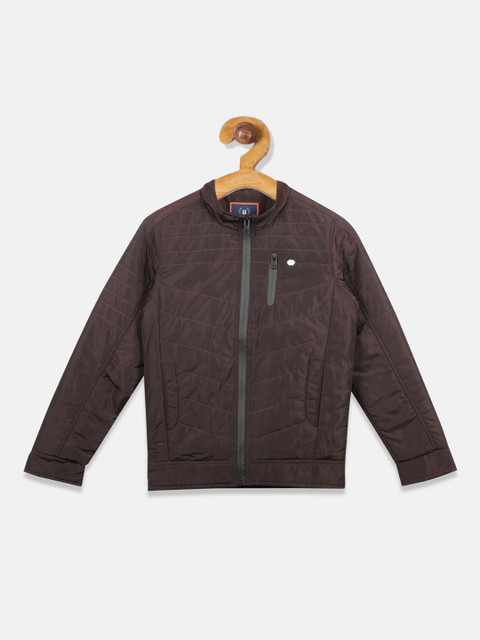 

Monte Carlo Boys Brown Solid Padded Jacket
