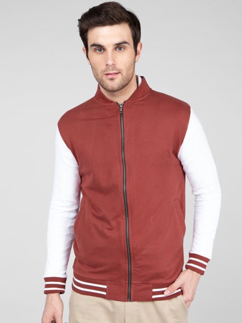 

Bewakoof Men Red Solid Bomber