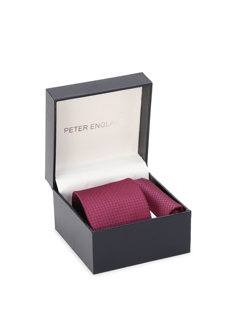 

Peter England Pink Woven Design Accessory Gift Set