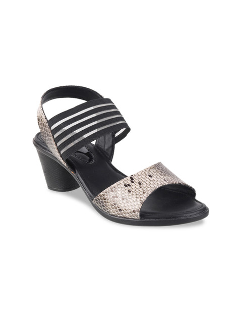 

Catwalk Women Black & Grey Textured Block Heels