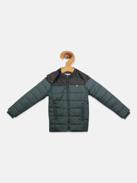 

Monte Carlo Boys Green & Black Colourblocked Padded Jacket