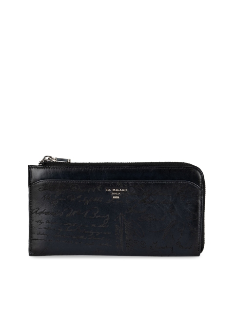 

Da Milano Blue Printed Leather Travel Pouch