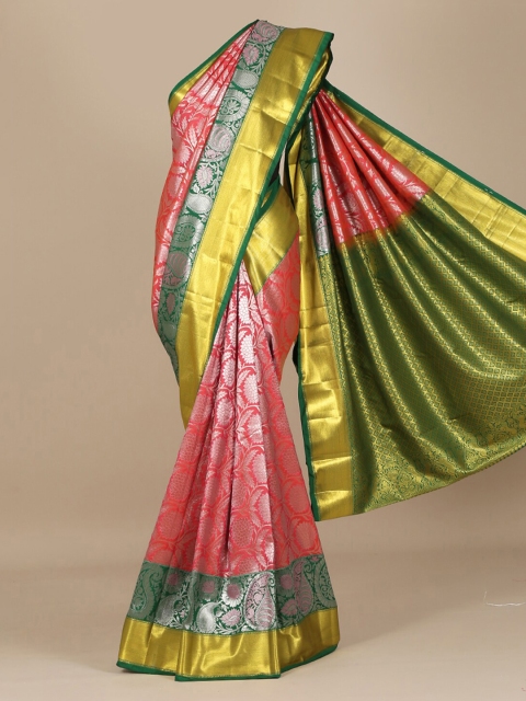 

Pothys Pink Woven Design Art Silk Saree