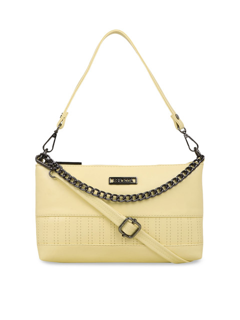 

ESBEDA Yellow Self Design Shoulder Bag