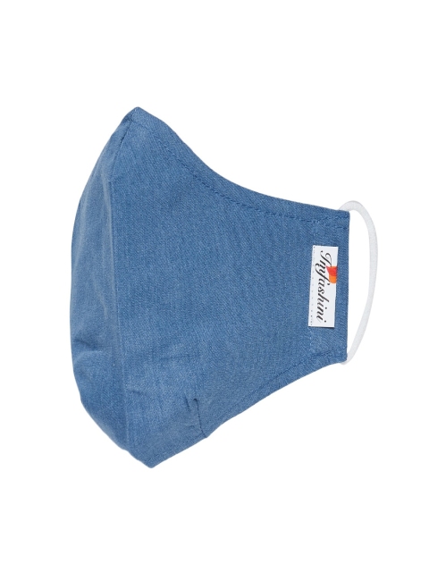 

Imfashini Women Blue Solid 2-Ply Reusable Cloth Mask