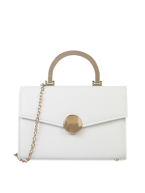 

Mochi White Solid Handheld Bag