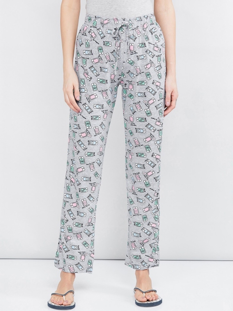 

max Women Grey Printed Lounge Pants