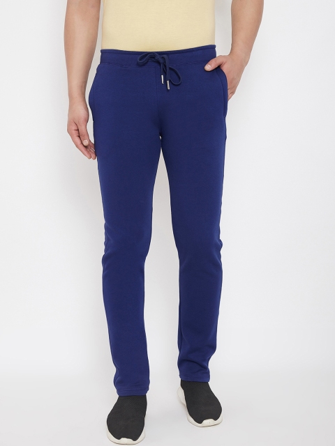 

HARBORNBAY Men Blue Solid Slim Fit Track Pants