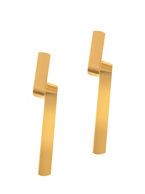 

Foxy Sperks Gold-Toned Geometric Drop Earrings