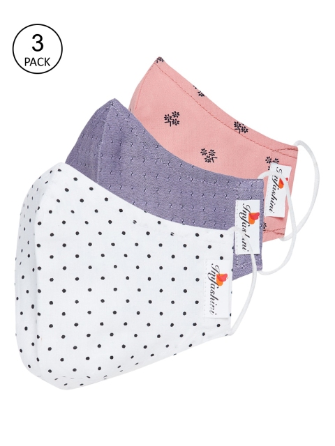 

Imfashini Women Pack Of 3 2-Ply Reusable Cloth Masks, Blue