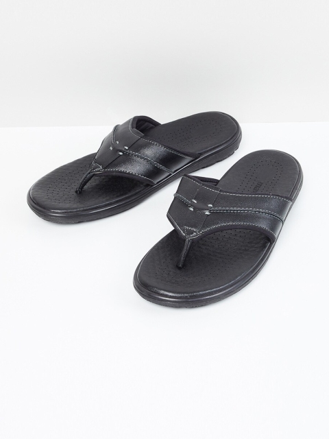 

max Men Black Solid Comfort Sandals