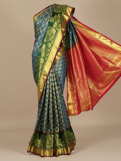 

Pothys Blue Woven Design Art Silk Saree