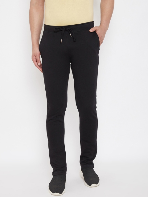 

HARBORNBAY Men Black Solid Slim Fit Track Pants