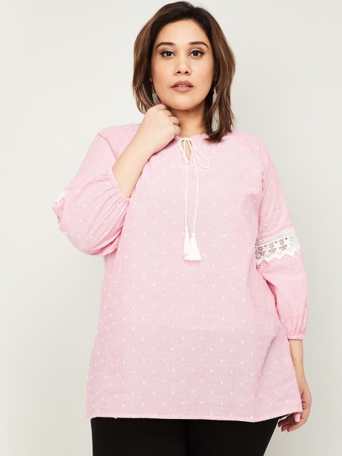 

nexus Women Pink Embroidered Top