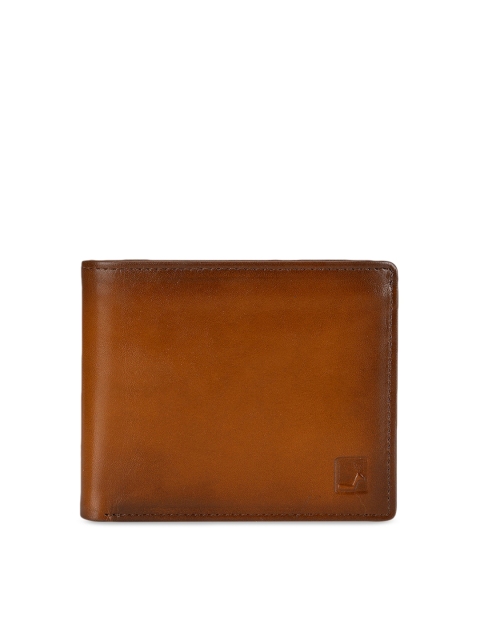 

Da Milano Men Brown Solid Leather Two Fold Wallet