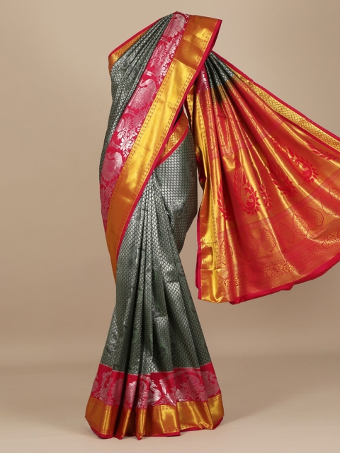 

Pothys Green Woven Design Art Silk Saree