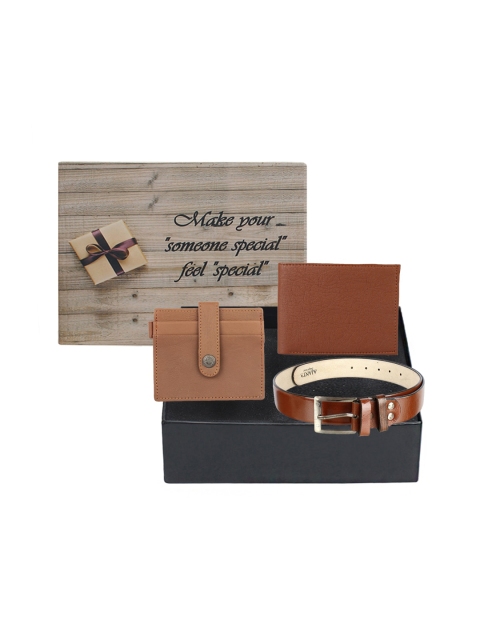 

LONDON FASHION hob Men Brown Accessory Gift Set