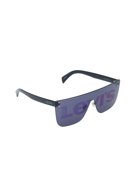 

Levis Unisex Solid UV Protected Square Sunglasses LV 1001/S KB7 998N, Blue
