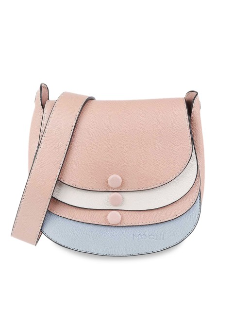 

Mochi Pink & White Colourblocked Sling Bag