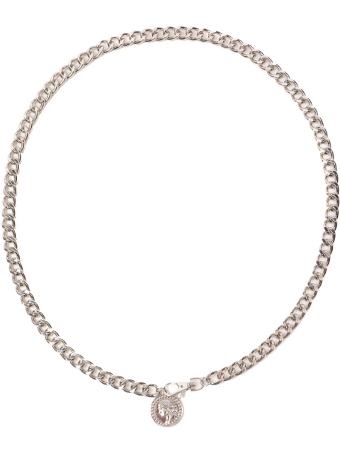 

FOREVER 21 Women Silver-Toned Coin Pendant Chain Hip Belt