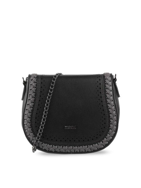 

Mochi Black Solid Sling Bag