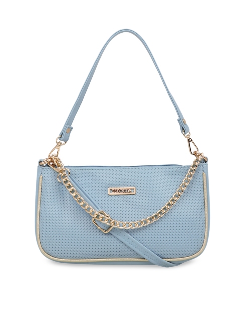 

ESBEDA Blue Textured Sling Bag