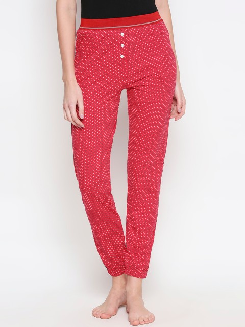 

XIN Women Red & White Printed Lounge Pants