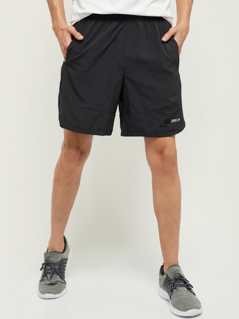 

max Men Grey Solid Regular Fit Sports Shorts