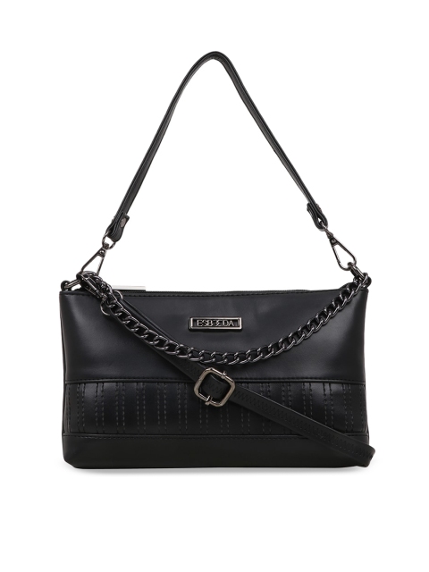 

ESBEDA Black Textured Sling Bag
