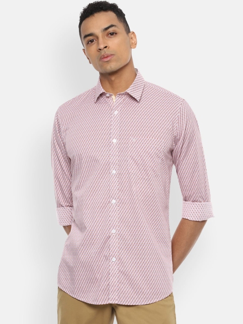 

Van Heusen Sport Men Red Slim Fit Printed Casual Shirt