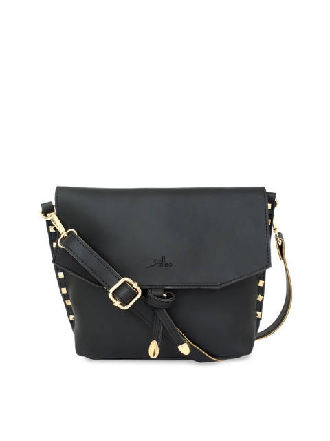 

yelloe Black Solid Sling Bag